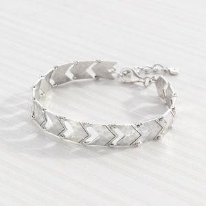 SILPADA Chevron Link Bracelet Sterling Silver